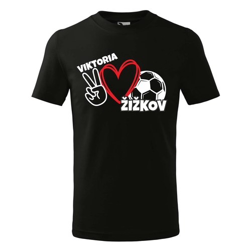Tričko we love Viktorka černé