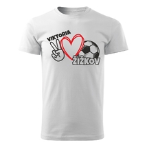 Tričko we love Viktorka bílé
