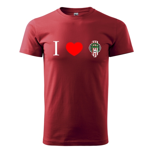 Tričko I love Viktoria červené