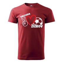 Tričko we love Viktorka červené